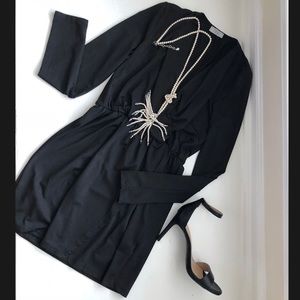 TOBI | Black Wrap Dress